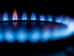 gas flame from stove